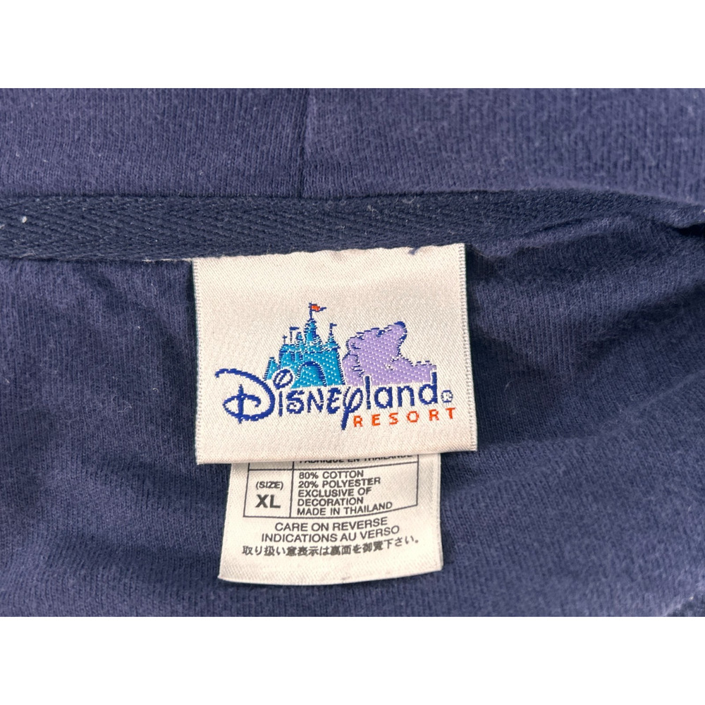 Vintage Disneyland Resorts 1955 Full Zip Hoodie Sz XL Mickey Disney Vacation Y2K - Picture 9 of 11
